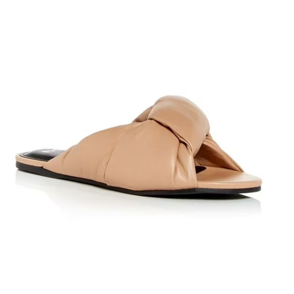 Marc Fisher Ogalia Slide Sandal 10 Tan NEW - Picture 1 of 9